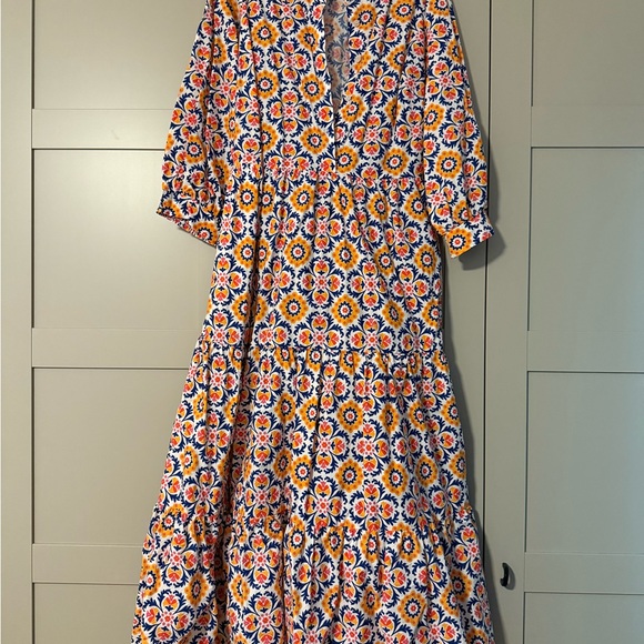 Boden Floral Midi Dress - Multicolor - Picture 8 of 8